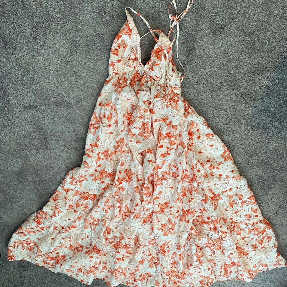 J Crew Floral Maxi Dress with Straps